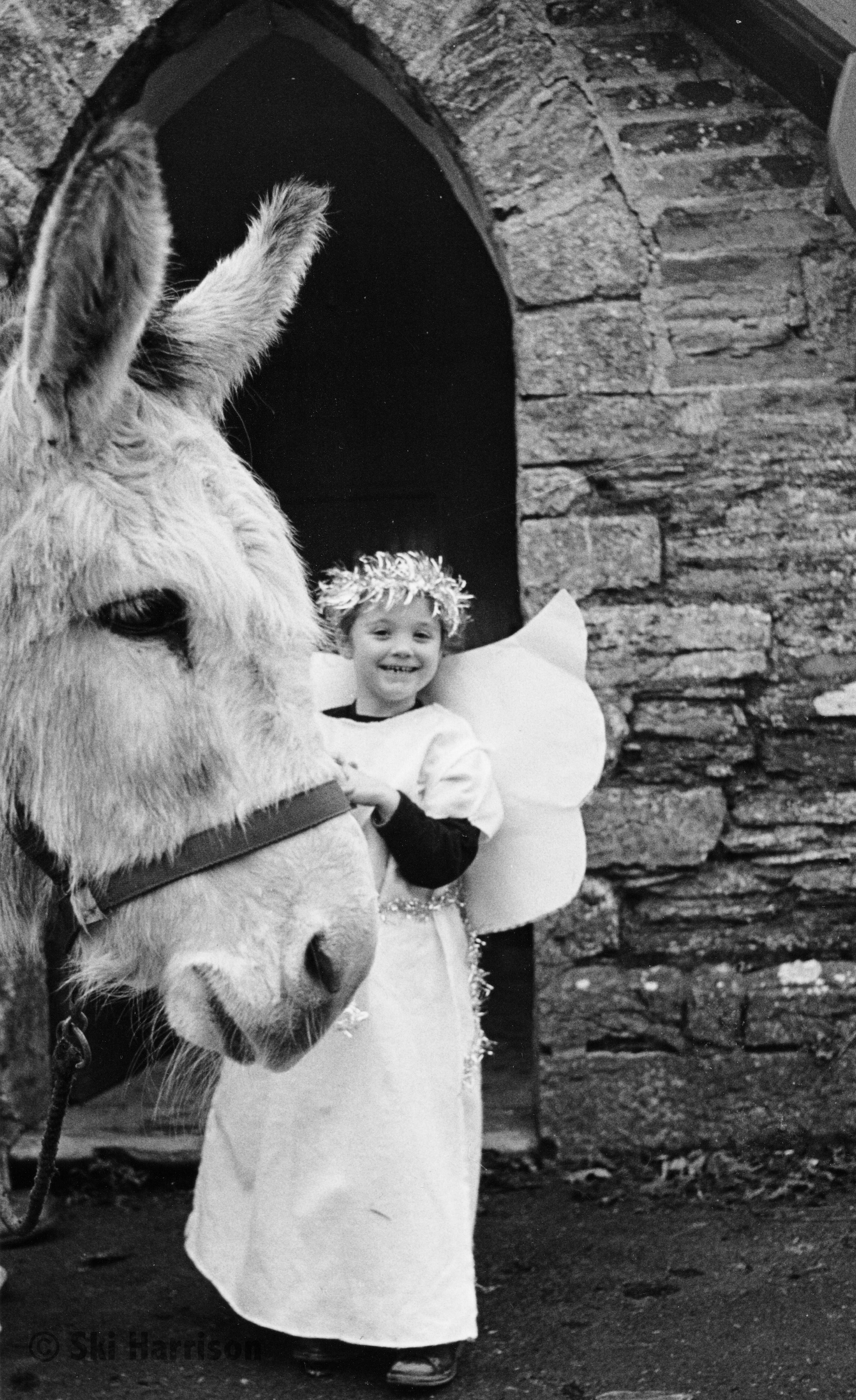 CS80 - Angel (Chloe Conway) with Brian. Nativity Service, 1997.