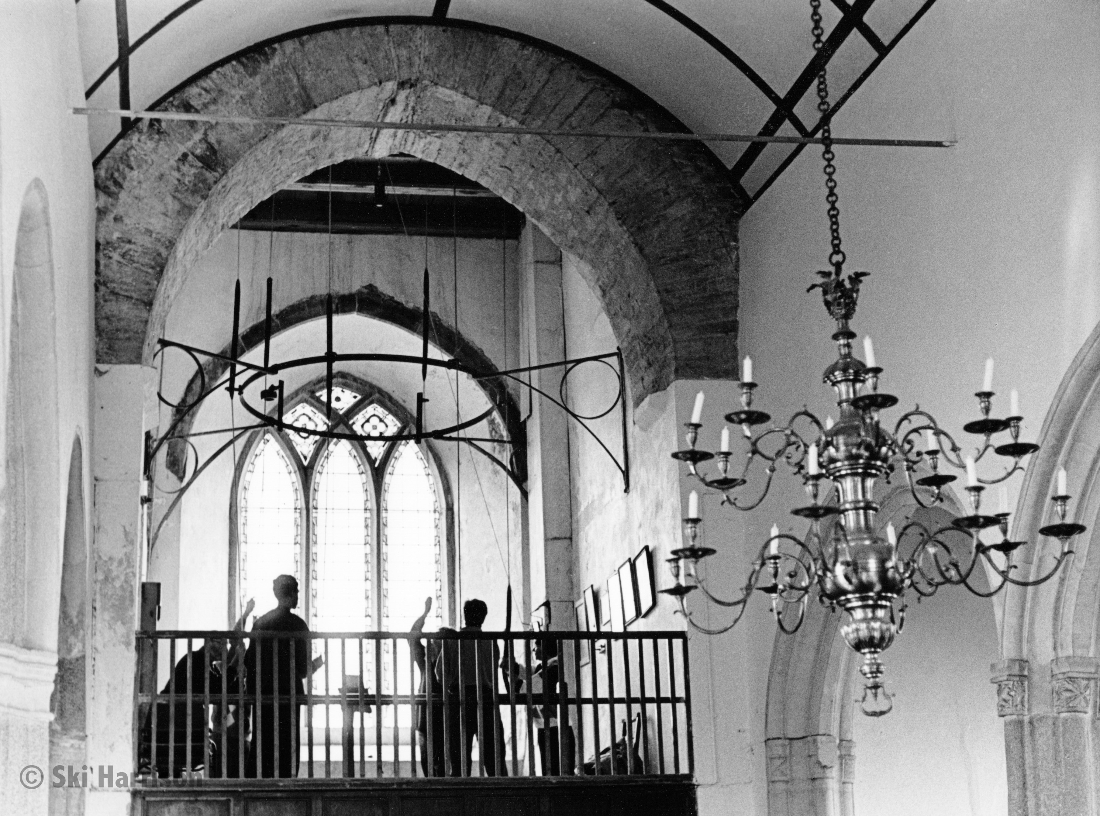CS85 - Bellringing at the Harvest Festival Service. St Peter's Church, 1997